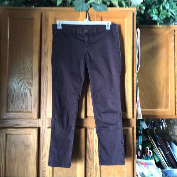 J Brand Mid Rise Straight Jeans Red Wine - 30 - Picture 2 of 11